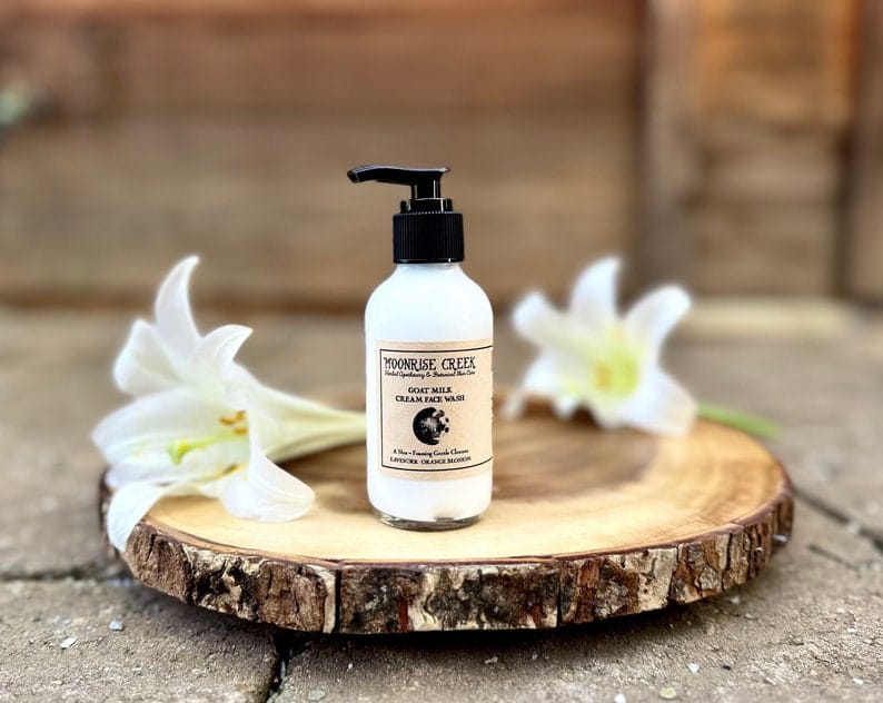 Milk Face Wash Unlike stripping foams, our cream cleanser uses fresh goat milk from Vermont farms to nourish while lavender and orange blossom essential oils soothe. Perfect for post-procedure skin or daily gentle care